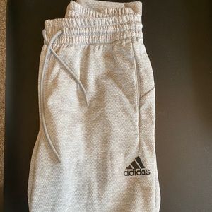 Adidas slim fit gray sweat pants